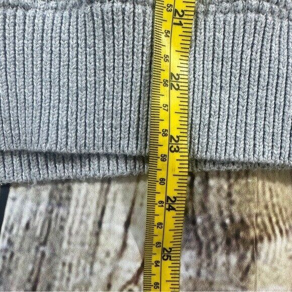 Vineyard Vines Sweater Men's Sz.L Gray Knitted Hamilton 1/2 Half-Zip 100%Cotton - Picture 8 of 9